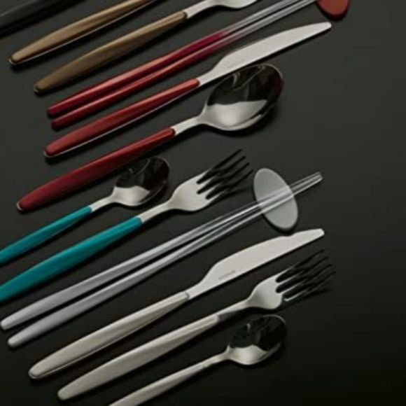 💥BUY 2 GET 1 FREE  Guzzini My Fusion Grace Collection Cutlery 24 Pieces Set - Picture 4 of 4
